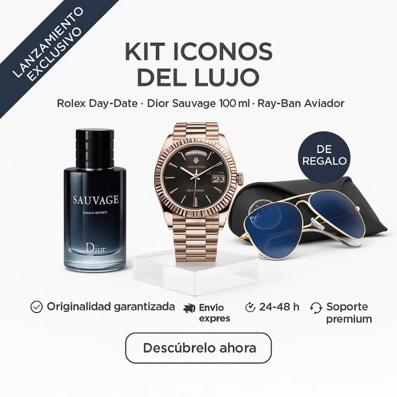 RЕLОJ RОLЕХ DАΥ DАТЕ + SAUVAGE DIOR 100ML + GАFАЅ RАΥВАΝ AVIADOR DE REGALO - PROMOCION CIERRE DE LA TIENDA